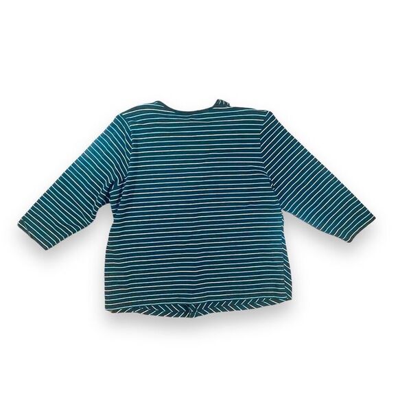 Lane Bryant Chevron Striped Tie Top Sz 18-20 - Picture 6 of 12